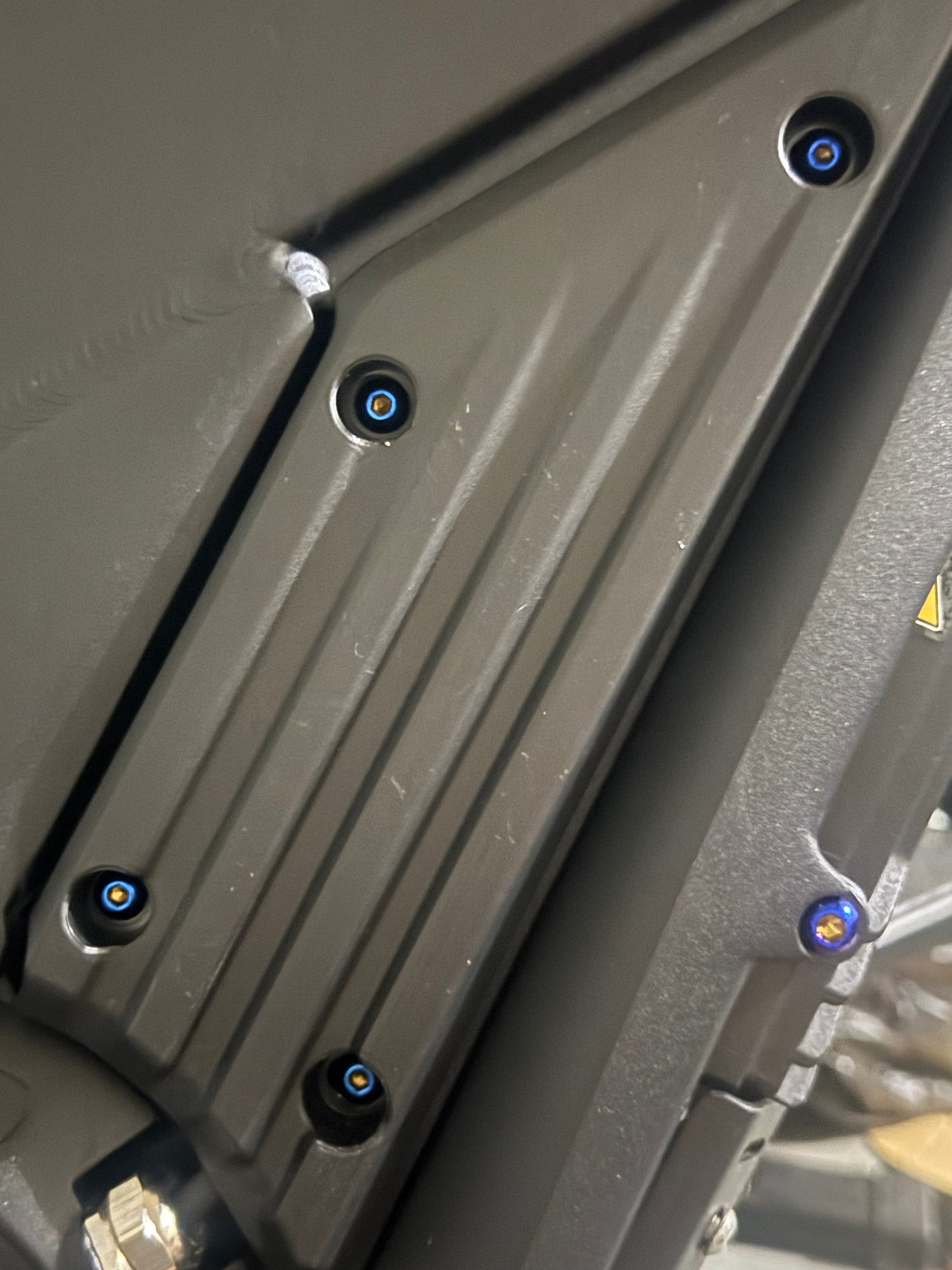 Talaria X3 side cover titanium bolts